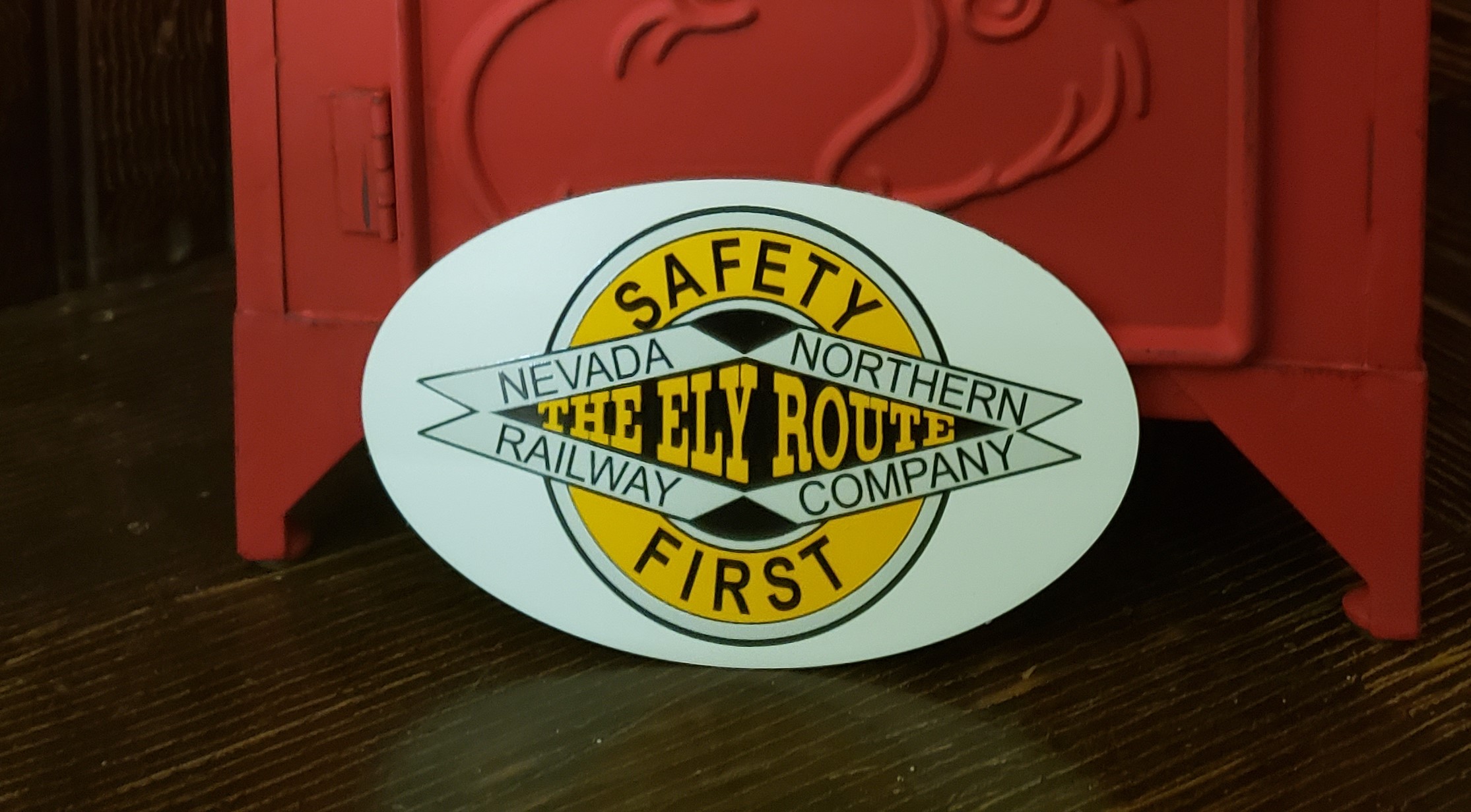 Safety First Logo Bumper Sticker
