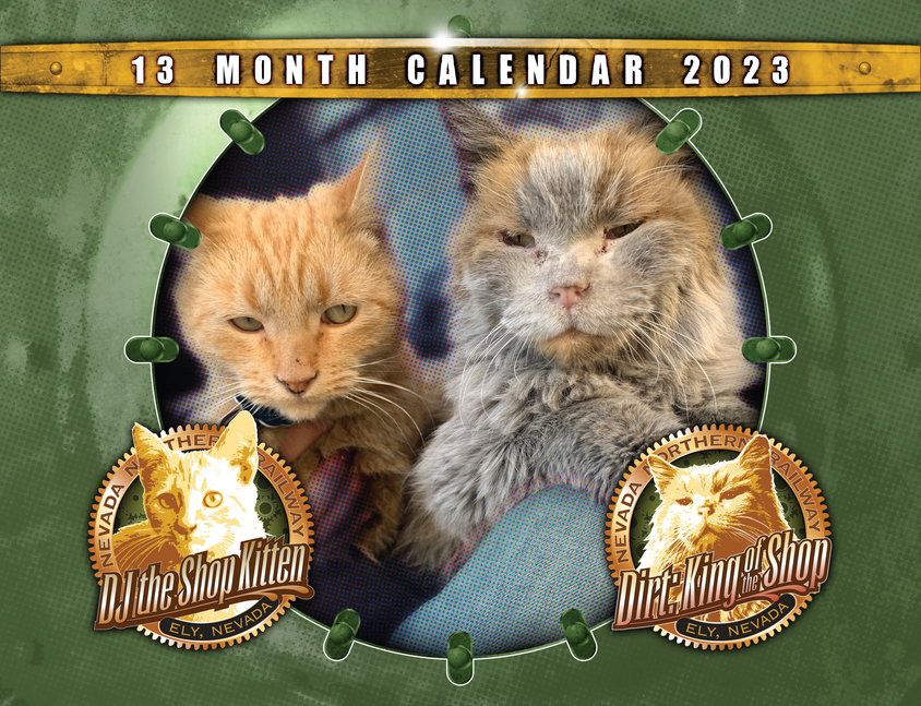 Dirt & DJ Cat Calendar 2023